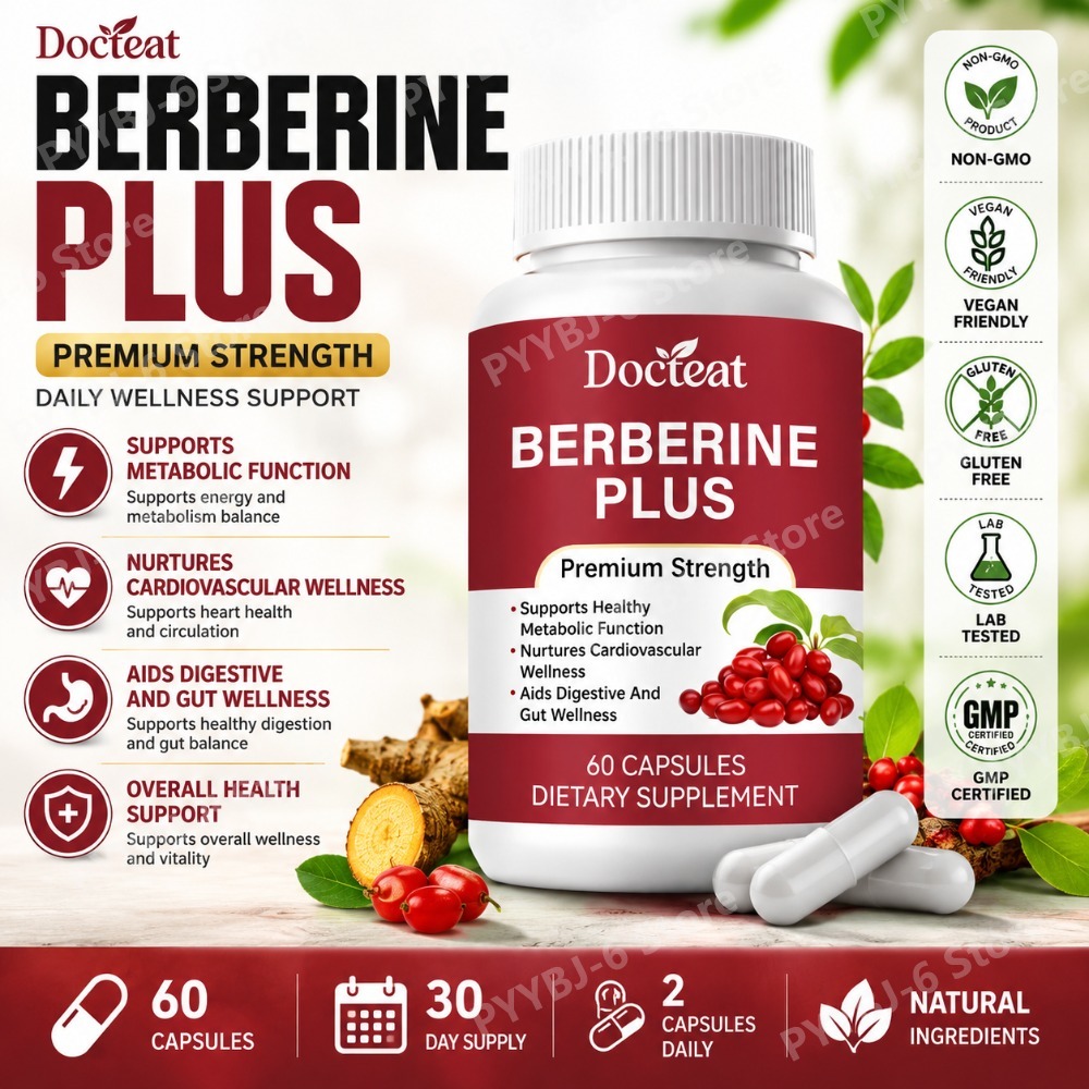 Natural Herbal Wellness - Integratore Berberina Plus 60 Capsule, Estratto