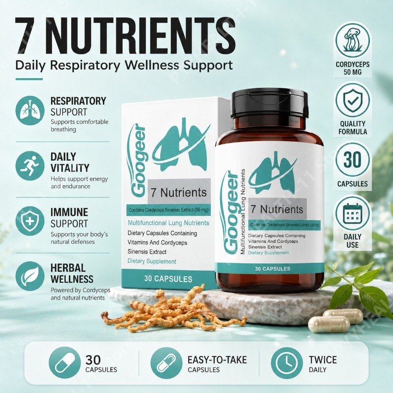 Natural Herbal Wellness - Capsule di Estratto di Cordyceps Sinensis,