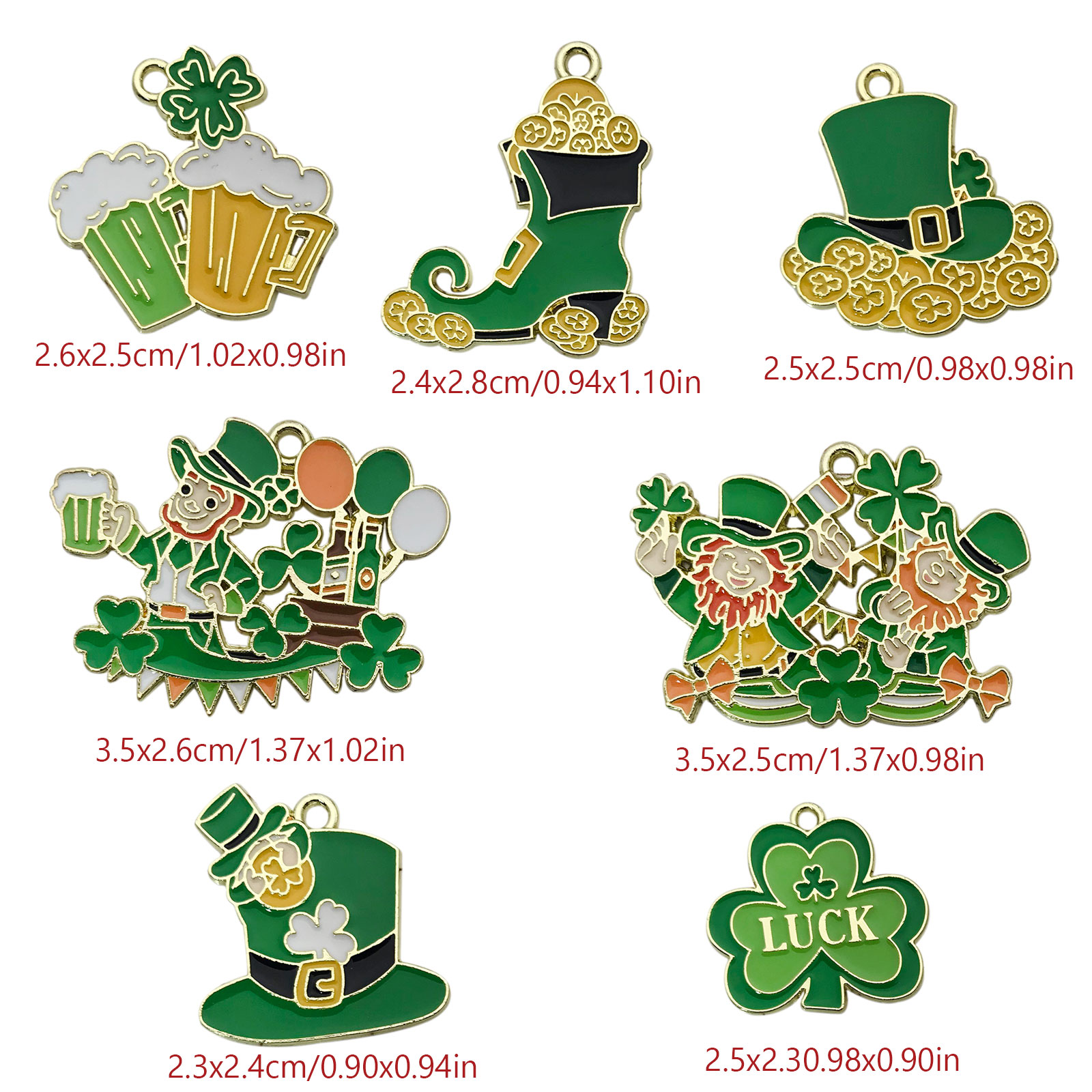 10/14 pz Smalto Verde Lucky Cl - Red Clover Flower recensione e prezzo
