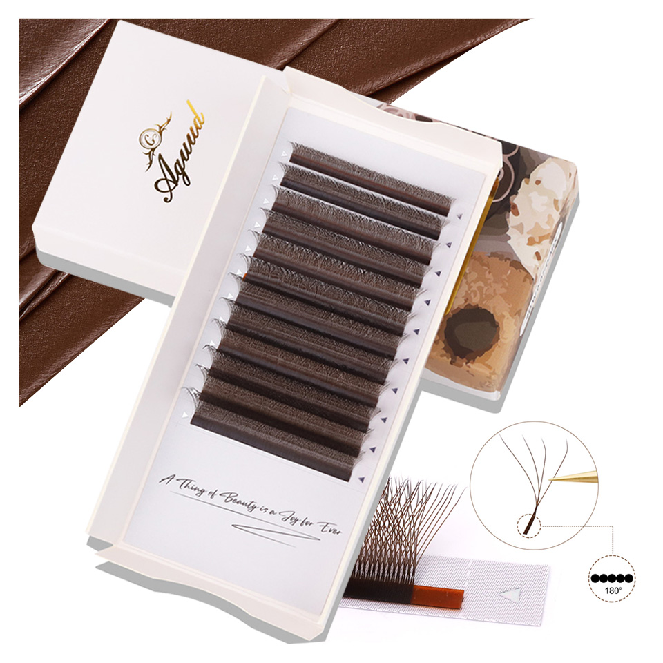 AGUUD Extension ciglia marroni - Red Clover Flower recensione e prezzo